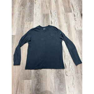 ARC'TERYX Men's Sirrus L Henley Shirt Size L Navy Thermal Baselayer Perfect!